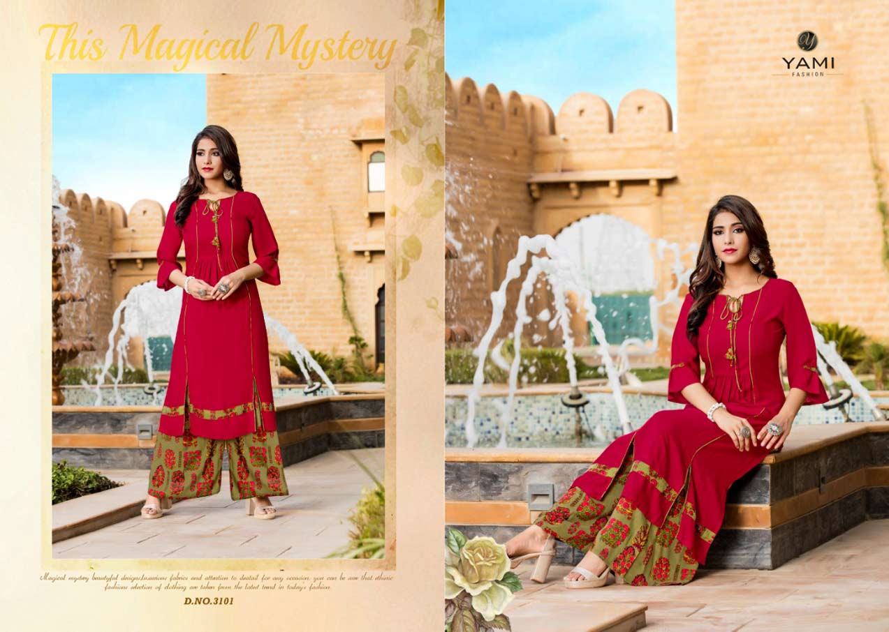 Gerua Vol-4 Rayon Viscose Print Kurti Set Gerua Vol-4 Rayon Viscose Print Kurti Set